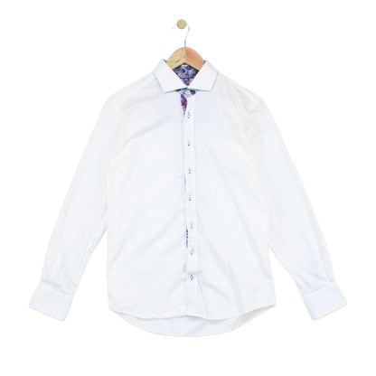 Mens Shirt Long Sleeve Collar Formal