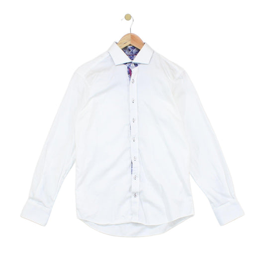 Mens Shirt Long Sleeve Collar Formal