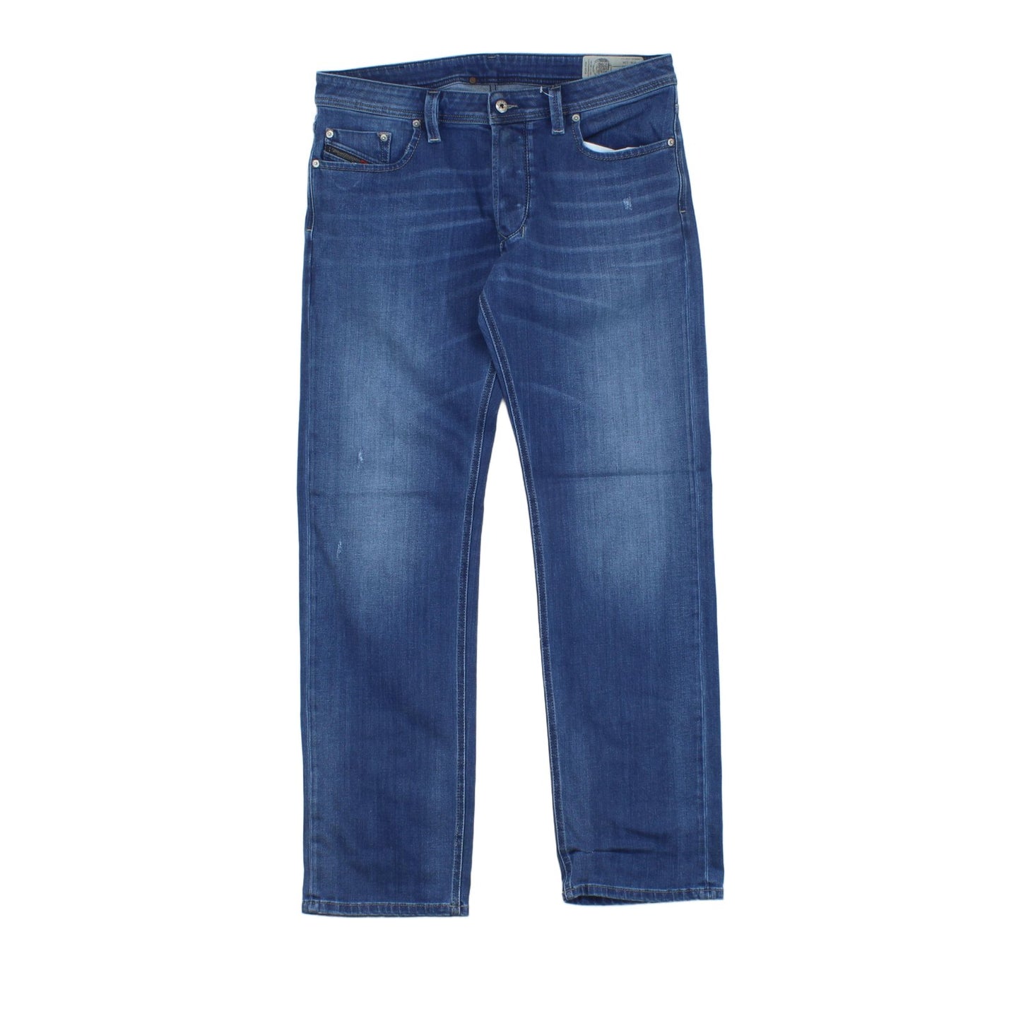 Mens Larkee Jeans Regular Straight Stretch Denim
