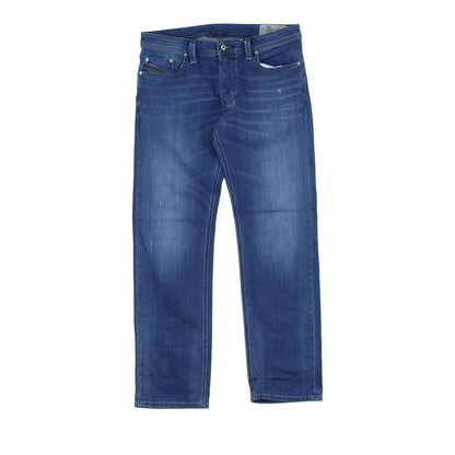 Mens Larkee Jeans Regular Straight Stretch Denim