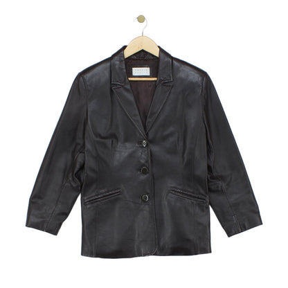 Womens Leather Jacket Long Sleeve