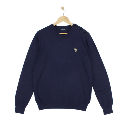 Mens Jumper Crew Neck Knit Cotton Wool