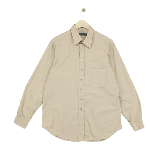 Mens Shirt Uk Made Button Up Long Sleeve
