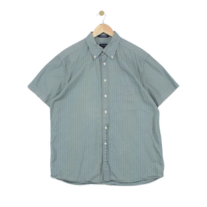 Mens Striped Shirt  Casual Button Down Short Sleeve