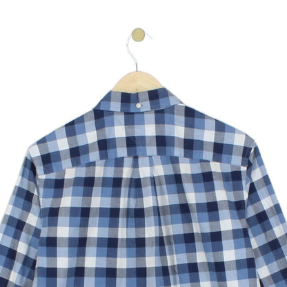 Mens Shirt Check Long Sleeve Custom Fit
