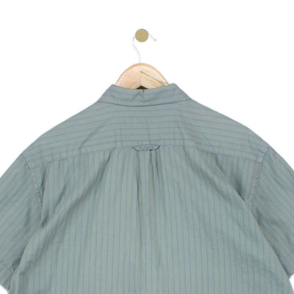 Mens Striped Shirt  Casual Button Down Short Sleeve