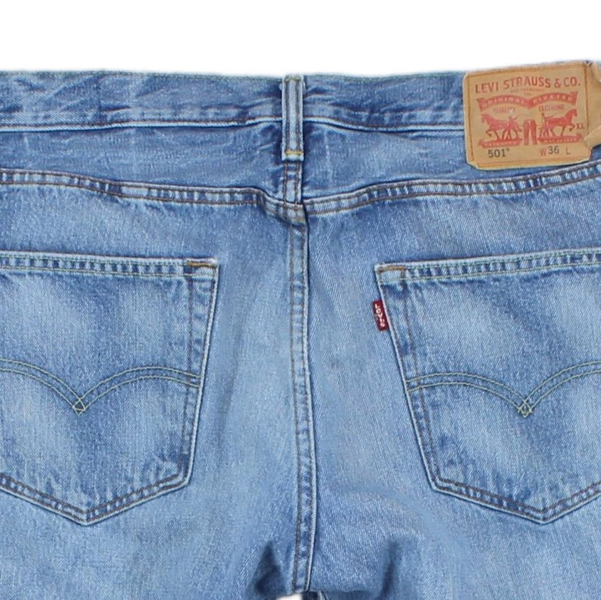 Mens Denim Shorts Classic Cut Offs Raw Hem