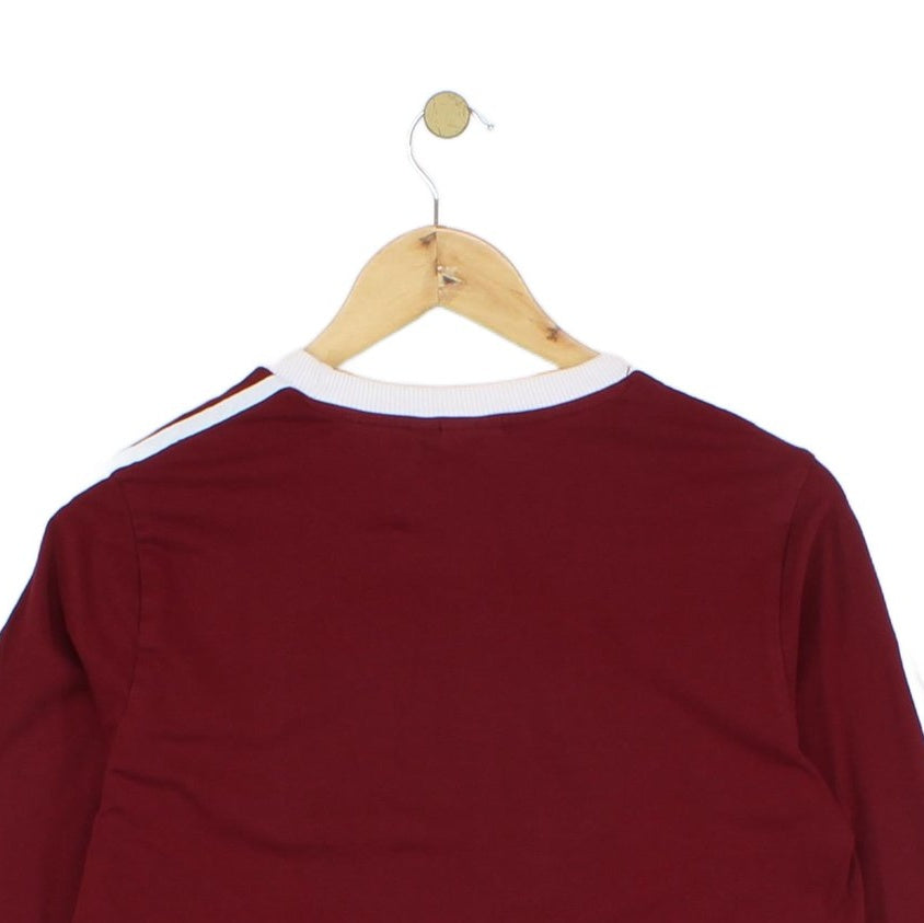 Womens T-Shirt Athletic Retro Long Sleeve
