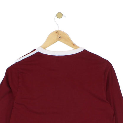 Womens T-Shirt Athletic Retro Long Sleeve