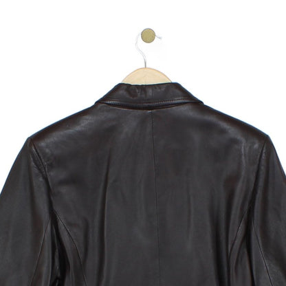 Womens Leather Jacket Long Sleeve