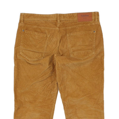 Mens Corduroy Trousers Durable Straight Fit