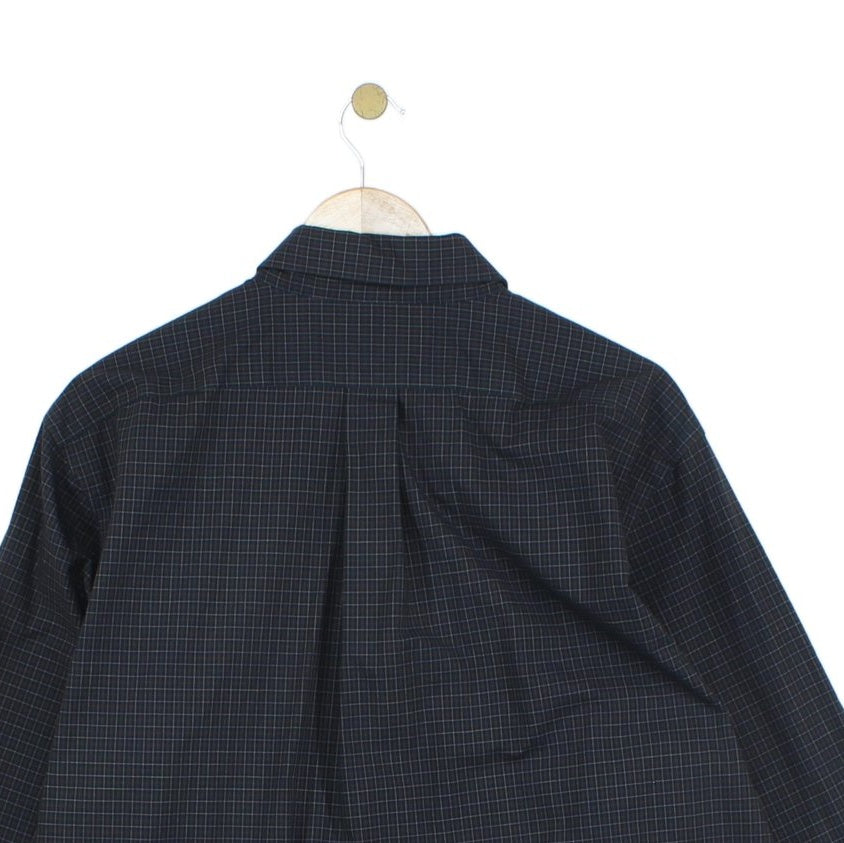 Mens Check Shirt Fitted Non Iron