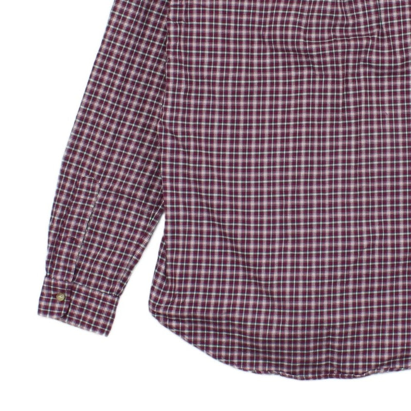 Mens Check Shirt Custom Fit Button Down