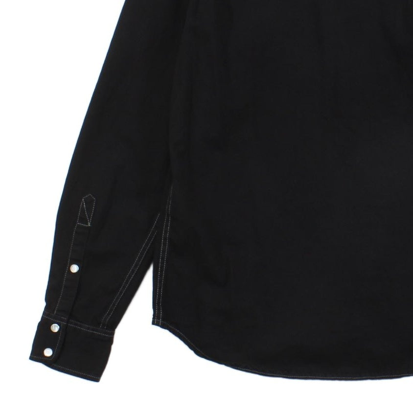 Mens Denim Shirt Long Sleeve Western Snap