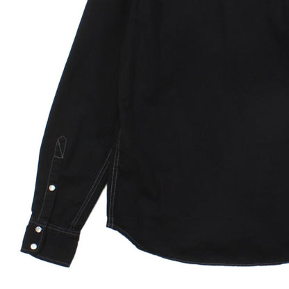 Mens Denim Shirt Long Sleeve Western Snap