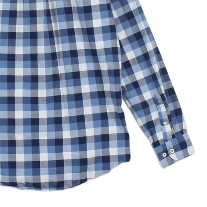 Mens Shirt Check Long Sleeve Custom Fit