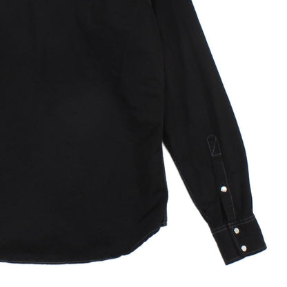 Mens Denim Shirt Long Sleeve Western Snap