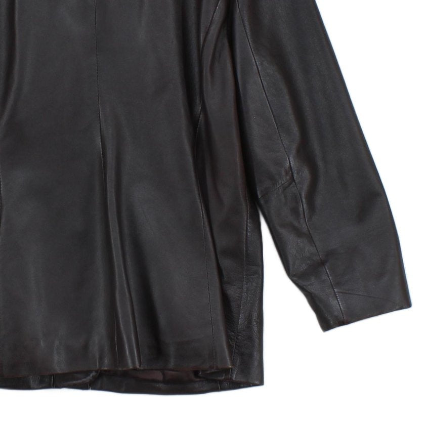 Womens Leather Jacket Long Sleeve