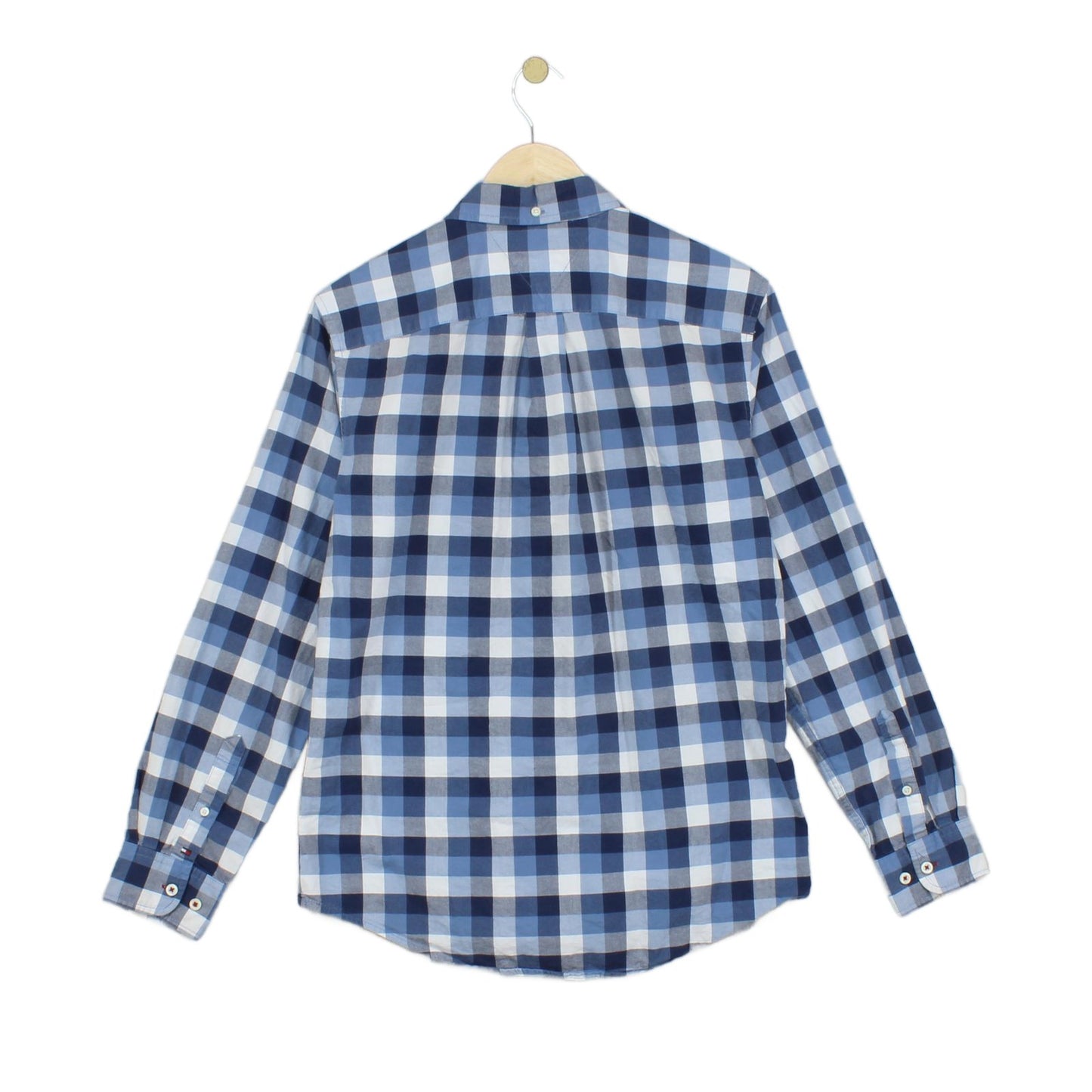 Mens Shirt Check Long Sleeve Custom Fit