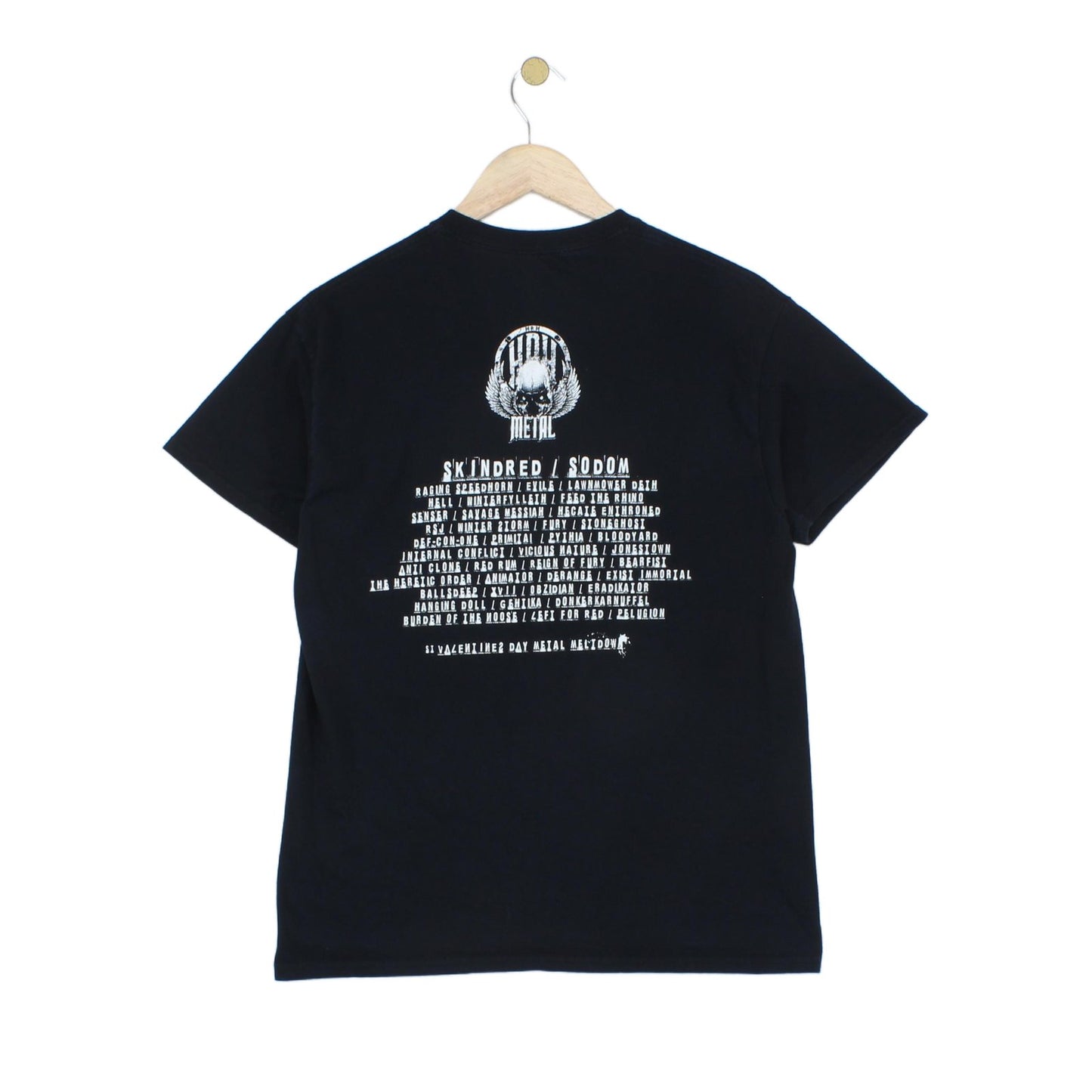 Mens Vintage Band T Shirt Heavy Metal Graphic