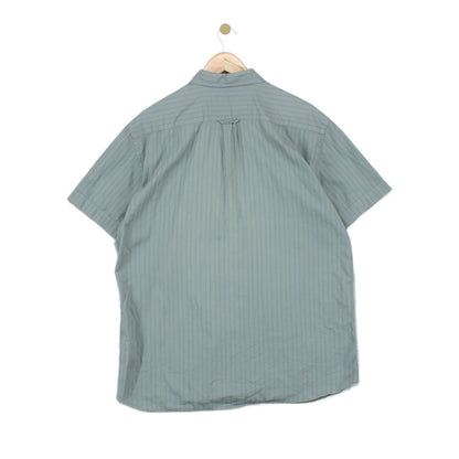 Mens Striped Shirt  Casual Button Down Short Sleeve