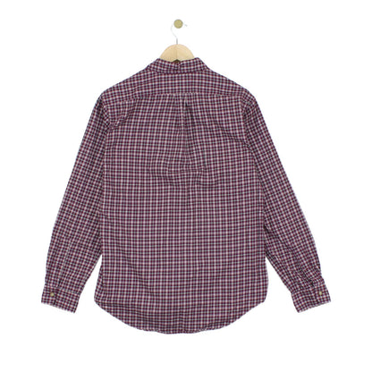 Mens Check Shirt Custom Fit Button Down