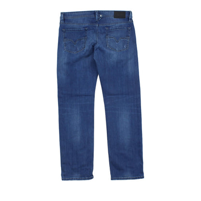 Mens Larkee Jeans Regular Straight Stretch Denim