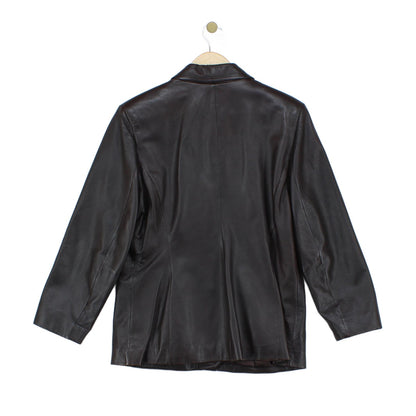 Womens Leather Jacket Long Sleeve