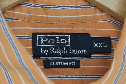 Mens Striped Shirt Custom Fit Collared