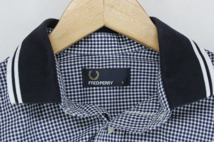 Mens Check Shirt Gingham Short Sleeve