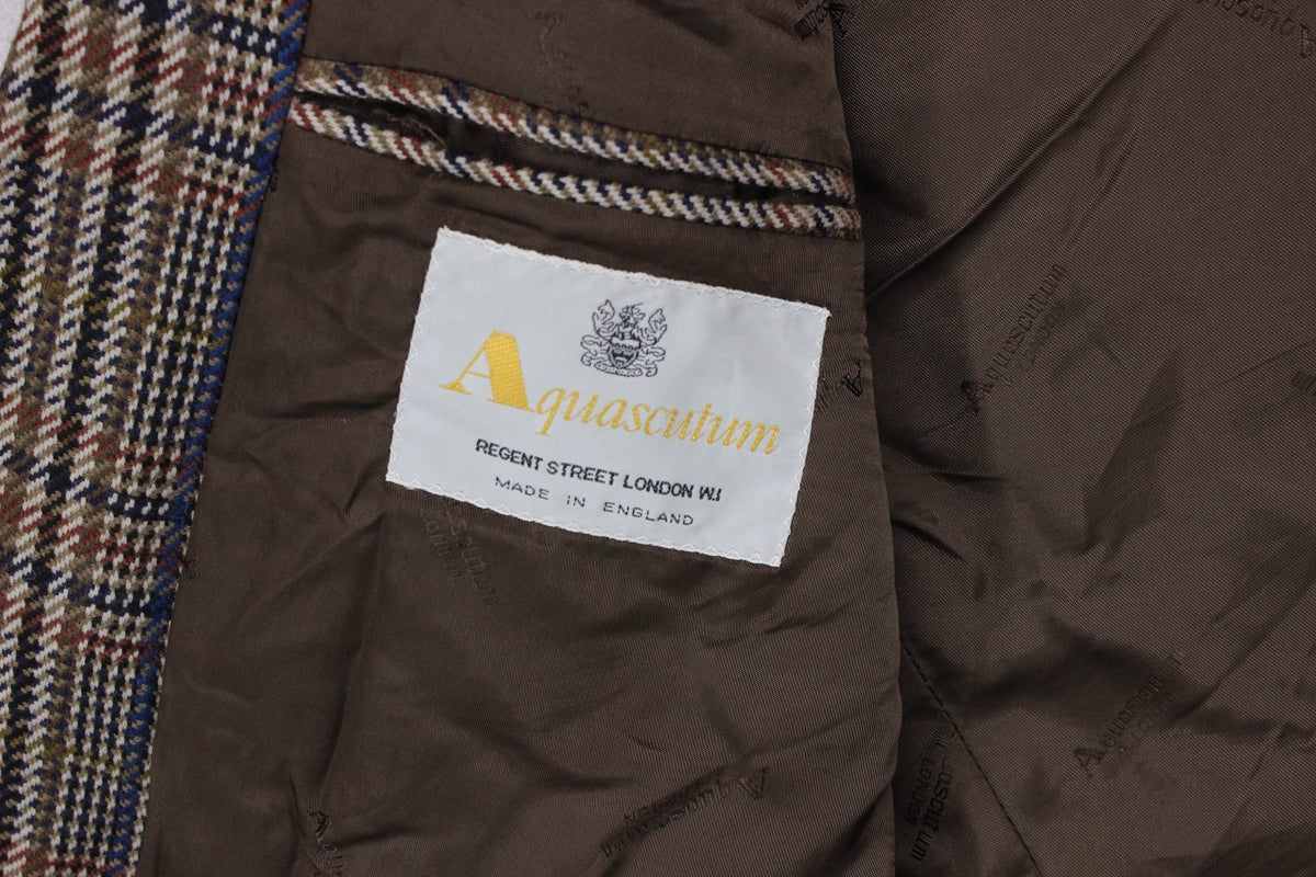 Mens Blazer Uk Made Check Long
