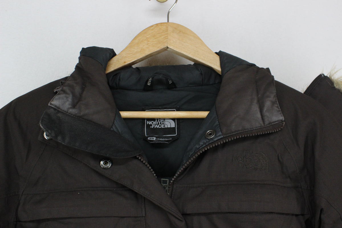 Womens Hyvent Down Parka Coat Faux Fur Hooded Insulated