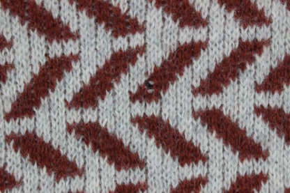 Mens Jumper Chunky Knit Patterned Wool