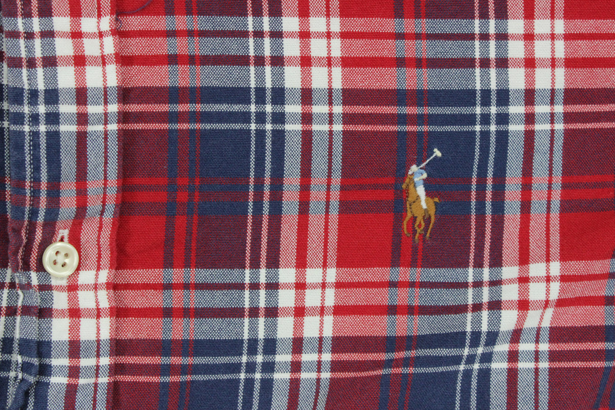 Mens Plaid Shirt Classic Fit Button Up
