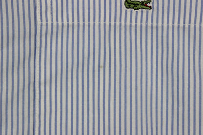Mens Striped Shirt Classic Casual Short Sleeve