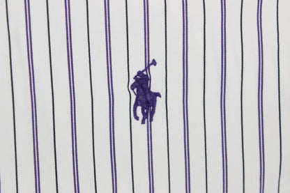 Mens Striped Shirt Custom Fit Button Down