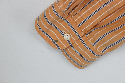 Mens Striped Shirt Custom Fit Collared