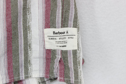 Mens Striped Shirt Short Sleeve Relaxed Fit