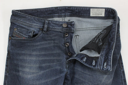 Mens Sleenker Jeans Slim Skinny Denim