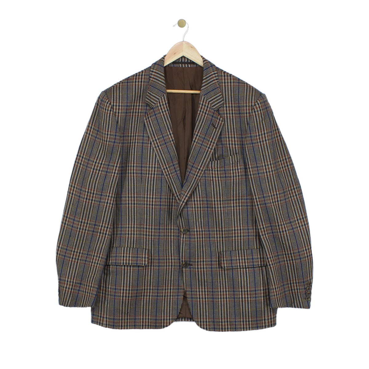 Mens Blazer Uk Made Check Long