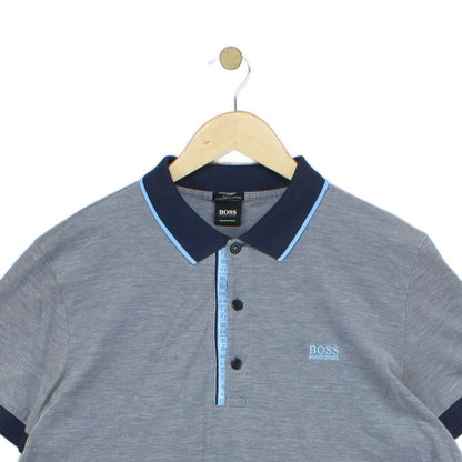Mens Polo Shirt Slim Fit Collar Short Sleeve Cotton