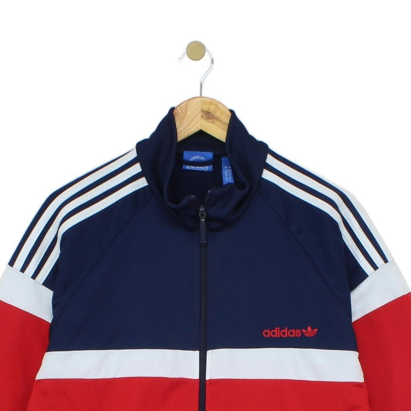 Mens Track Jacket Athletic Stripes Logo