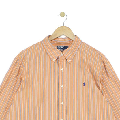 Mens Striped Shirt Custom Fit Collared