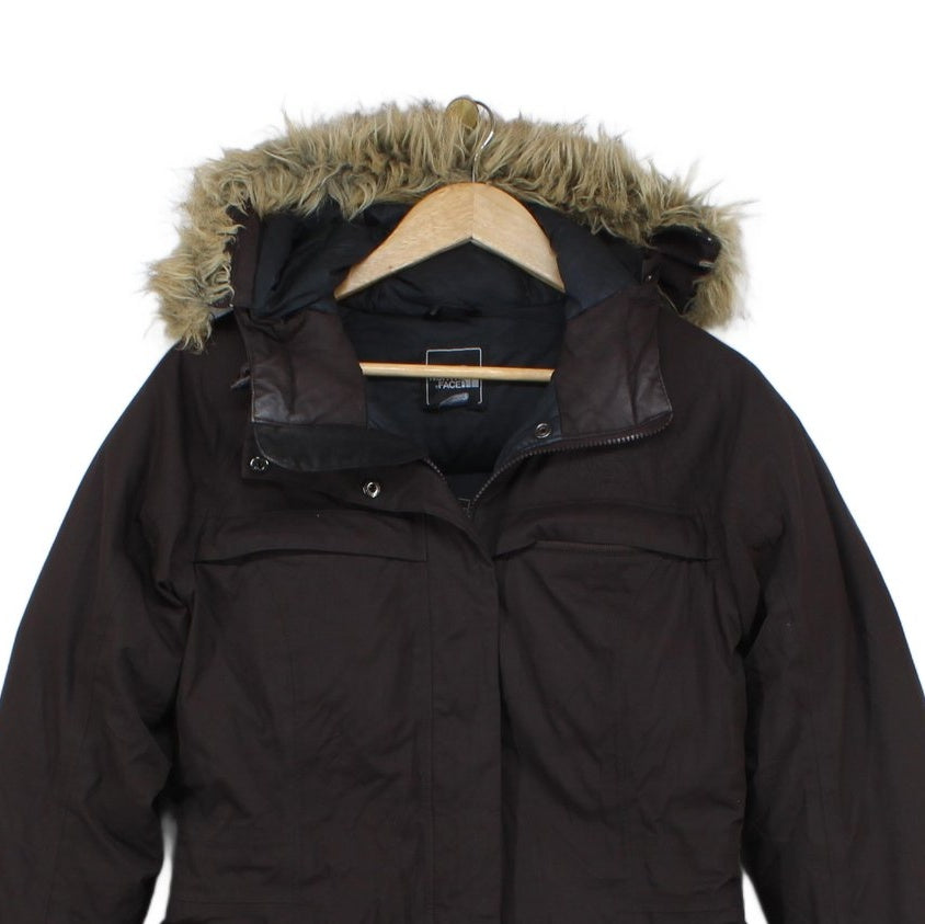 Womens Hyvent Down Parka Coat Faux Fur Hooded Insulated