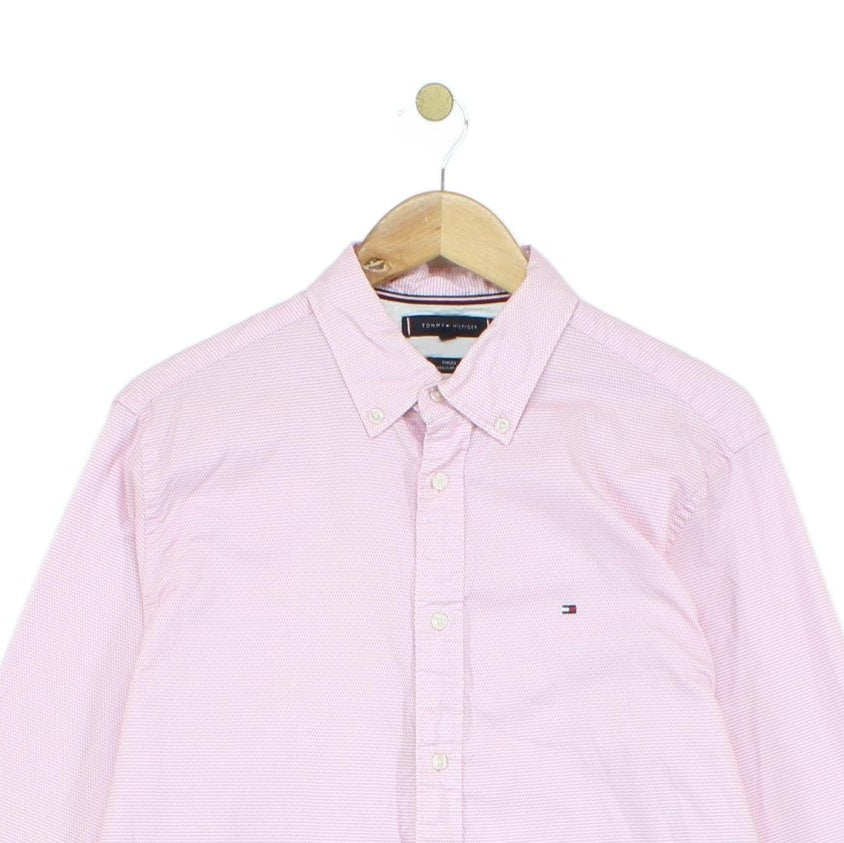 Mens Shirt Stretch Long Sleeve Regular Fit