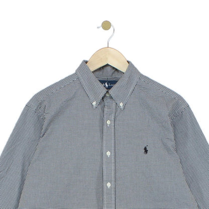 Mens Check Shirt Button Down Classic Fit