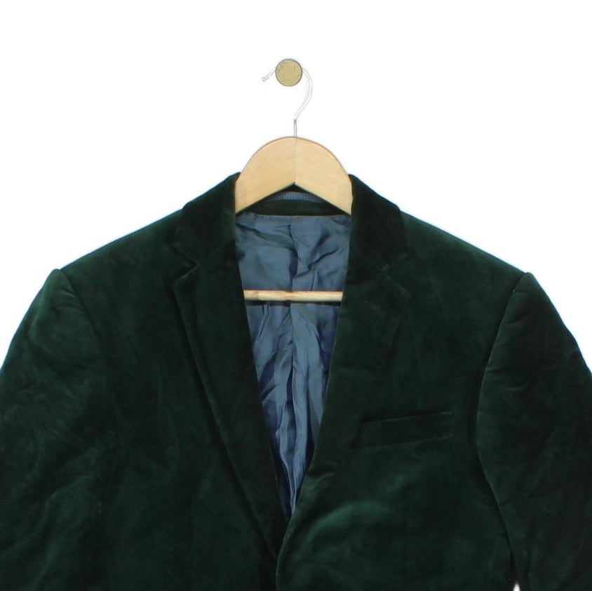 Mens Velvet Blazer Slim Fit Cotton