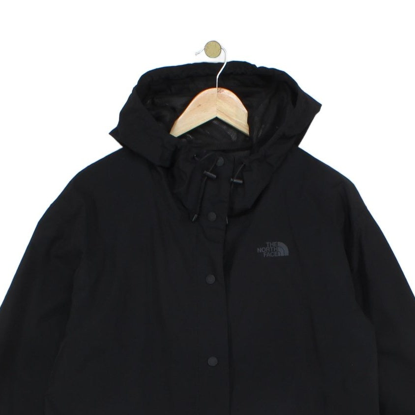 Womens Dryvent Waterproof Coat Hooded Snap Button