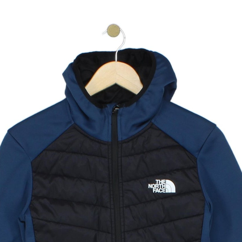 Boys Fleece Jacket Hooded Full Zip Quilted