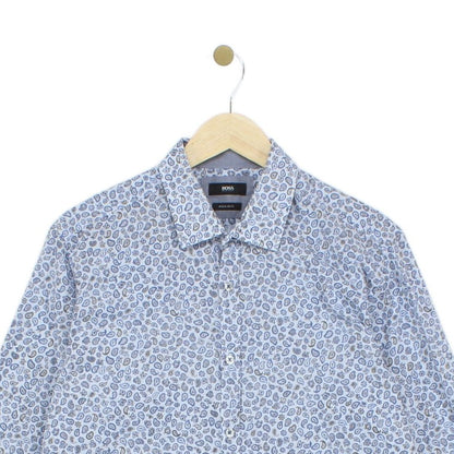 Mens Floral Shirt Long Sleeve Regular Fit